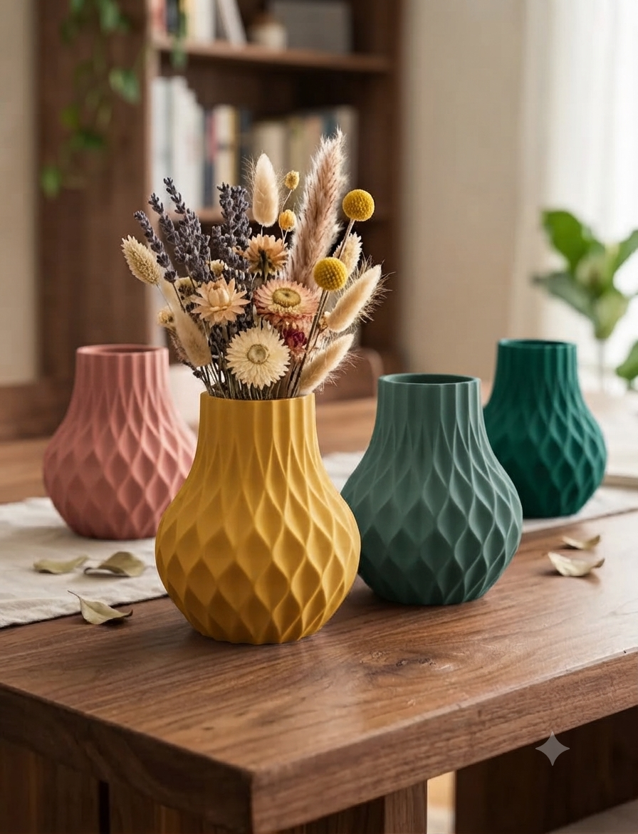 Juego de 4 Jarrones con color personalizable